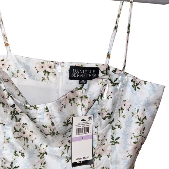 NWT Danielle Bernstein Floral Mini Dress - Picture 5 of 6